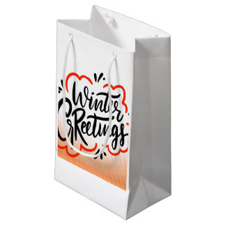 Winter Greatings  Small Gift Bag