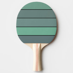 Winter Green And Grey Stripes On Watercolor Paper Ping Pong Paddle