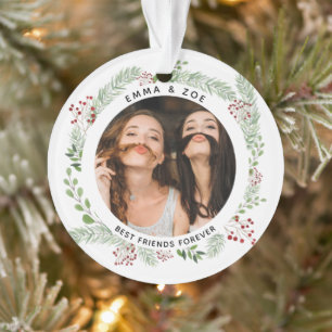 Winter greenery Best Friends Ornament