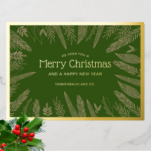 Winter Greenery Frame Merry Christmas Corporate