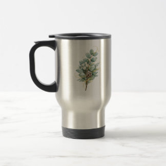 Winter Greenery Glow Travel Mug