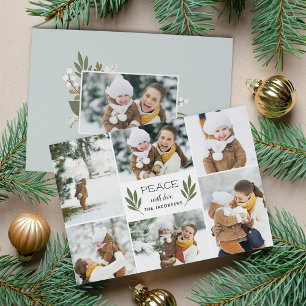 Winter Greenery Holiday Photo Card
