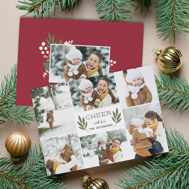 Winter Greenery | Holiday Photo Card (Creator Uploaded)