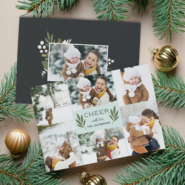Winter Greenery | Holiday Photo Card (Creator Uploaded)