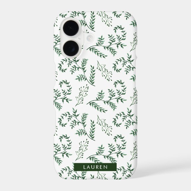 Winter Greenery iPhone case (Back)