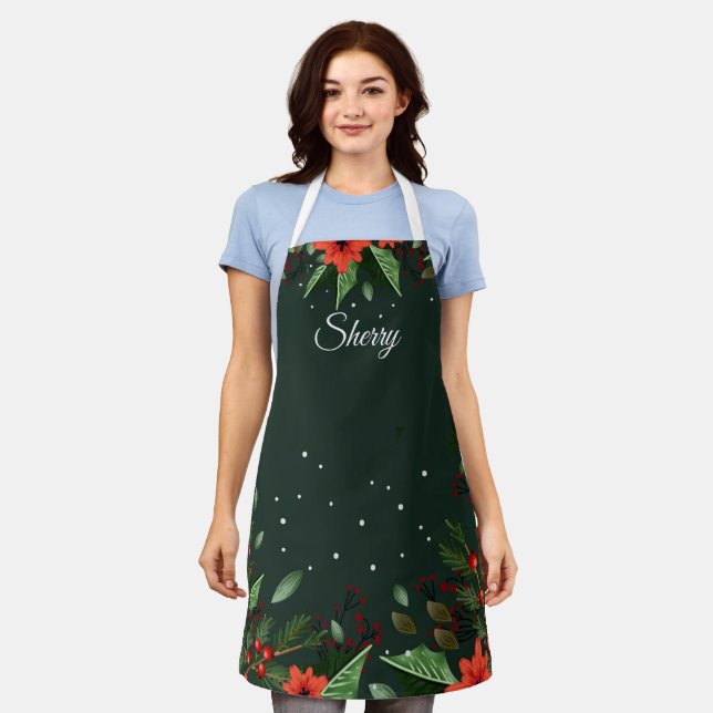 Winter Greens Apron (Worn)