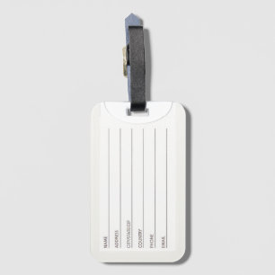 Winter Greeting Card Luggage Tag