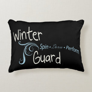 Winter Guard, Colorguard Spin Dance Perform Decorative Cushion