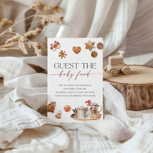 Winter Guess the Baby Food Baby Shower Game (Creator Uploaded)