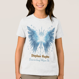 Winter Halo Guardian – Personalized Tri-Blend Shirt
