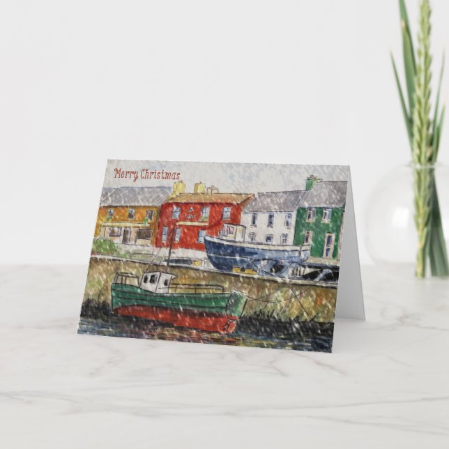 Winter Harbour Christmas Card (Front)