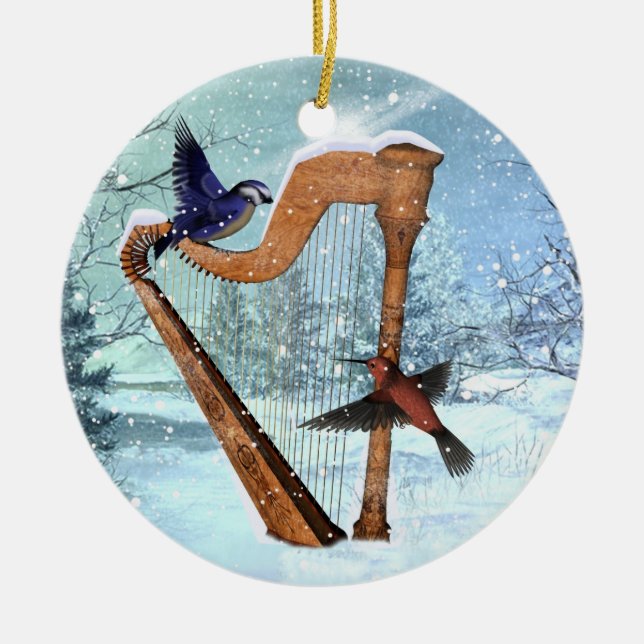 Winter harp ornament customise (Front)