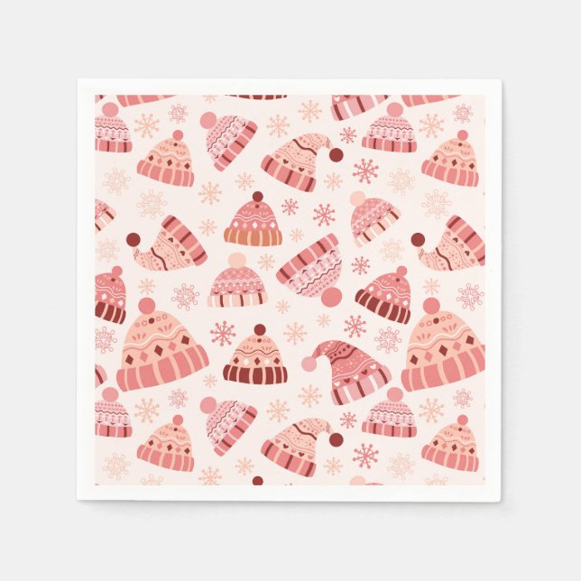 Winter Hats & Mittens Napkin (Front)