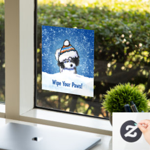 Winter Havanese KiniArt Window Cling