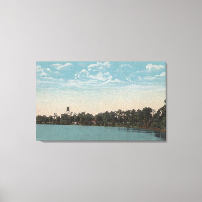 Winter Haven, Florida - Water View of Spring Canvas Print (Front)