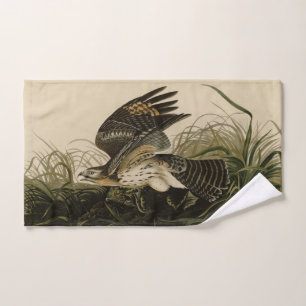 Winter Hawk, John James Audubon's Birds of America Bath Towel Set