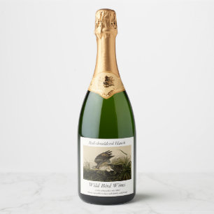 Winter Hawk, John James Audubon's Birds of America Sparkling Wine Label