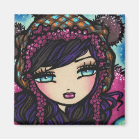 Winter Heart of Ice Snow Girl Art Hannah Lynn