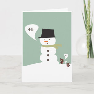 Winter Hello Holiday Card