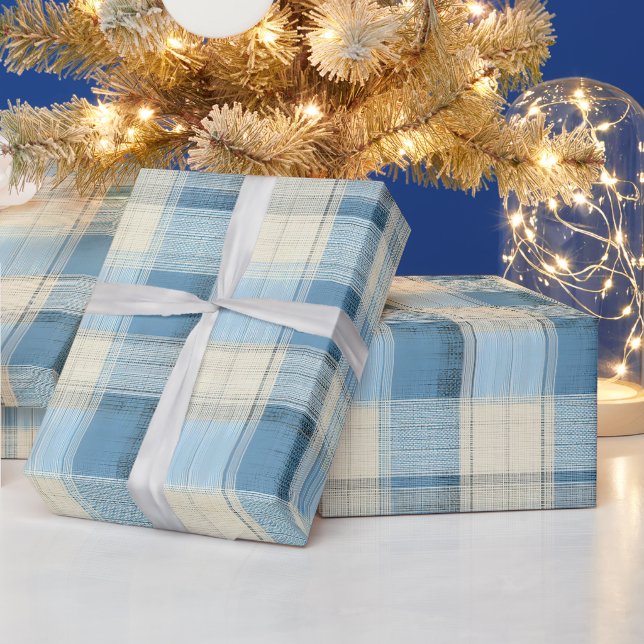 Winter Heritage Tartan | Frostbite Glen Wrapping Paper (Holidays)