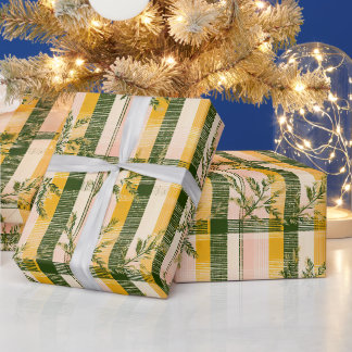Winter Heritage Tartan | Garland & Plaid Wrapping Paper