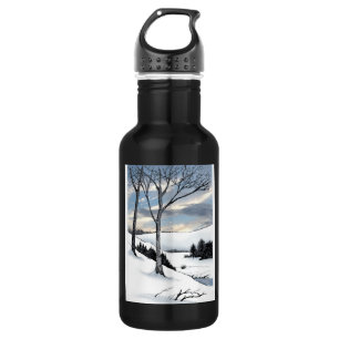 Winter Hillside 532 Ml Water Bottle