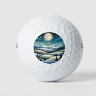 Winter Hillsides Golf Balls
