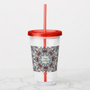 Winter Holiday Acrylic Tumbler