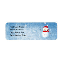 Winter Holiday Address Label