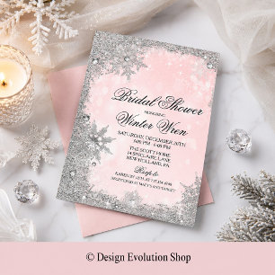 Winter Holiday Bridal Shower Invitation