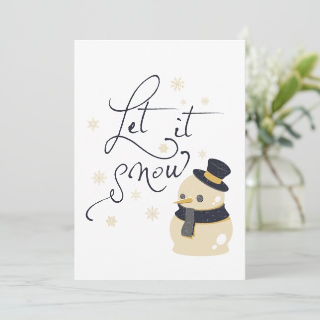 Winter Holiday Card (Standing Front)