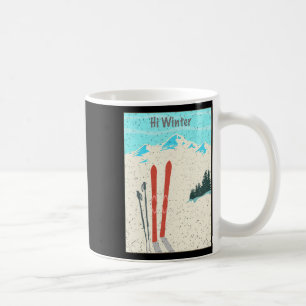 Winter Holiday Christmas Ski X-mas Skiing Skier Coffee Mug