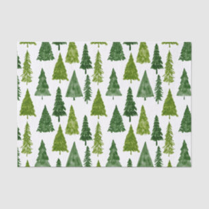 Winter Holiday Christmas Tree Pattern Tissue Pape Paper