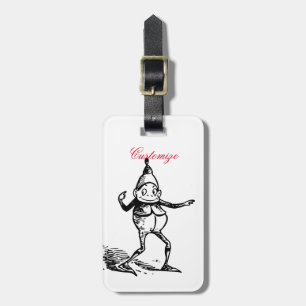 Winter Holiday Elf Gnome Thunder_Cove Luggage Tag