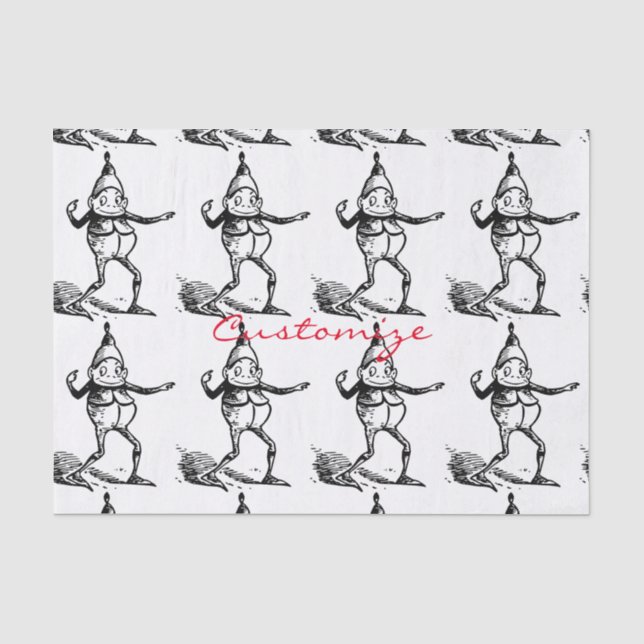 Winter Holiday Elf Gnome Thunder_Cove Tissue Paper (Front)