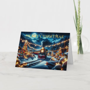 Winter Holiday Express Painting