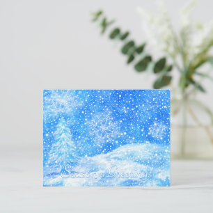 Winter Holiday Postcard