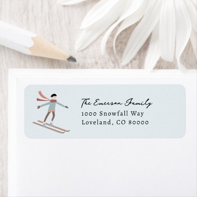 Winter Holiday Return Address Label (Insitu)