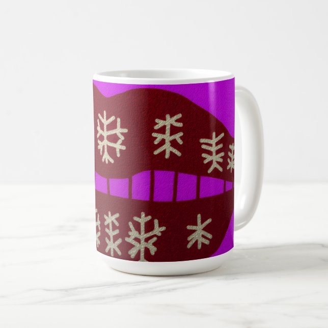 Winter Holiday Smile Coffee Mug (Front Right)