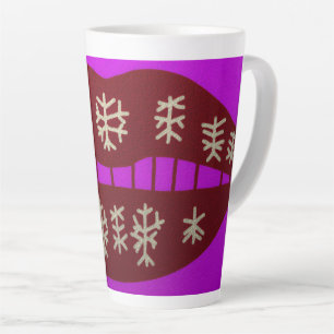 Winter Holiday Smile Latte Mug