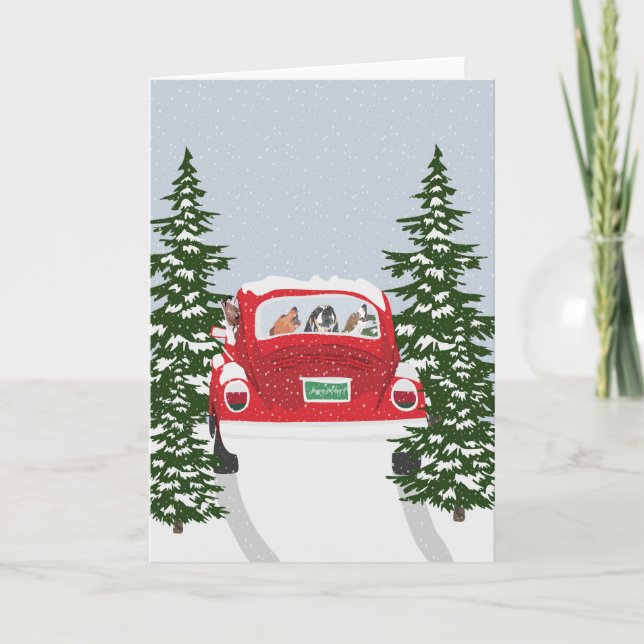 Winter Holiday Travel Card (Front)
