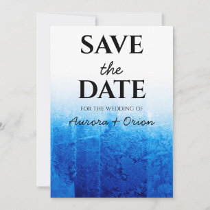 winter holiday wedding save the date invitations