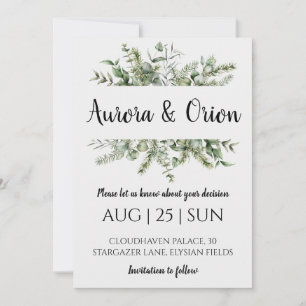 winter holiday wedding save the date invitations