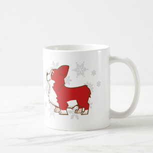 Winter Holidays Corgi Mug
