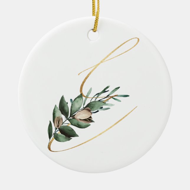 Winter holidays initials ornament (Front)