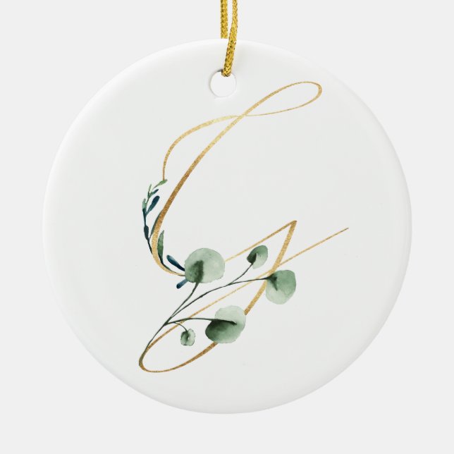 Winter holidays initials ornament (Front)