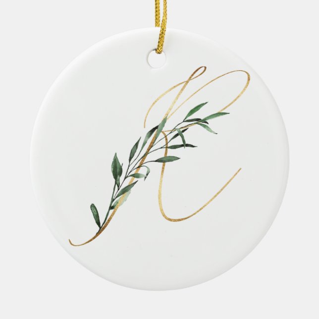 Winter holidays initials ornament (Front)