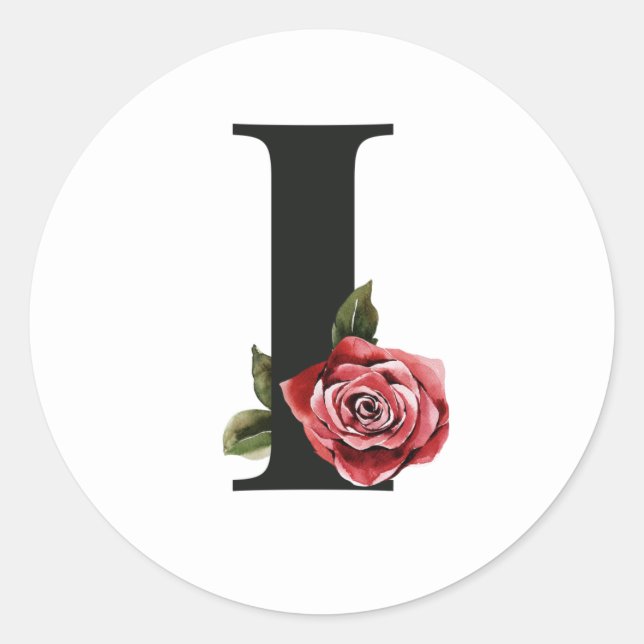 Winter holidays initials sticker letter I (Front)