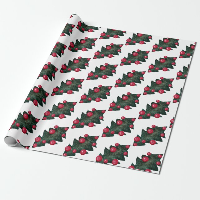 Winter Holidays Pattern Gift Wrap (Unrolled)