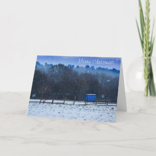 Winter Horse box Christmas card